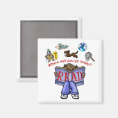 Lesen Magnet (Vorderseite/Rückseite)