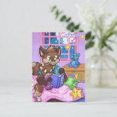 Lesen mit Daddy Postcard Postkarte (Stehend Vorderseite)