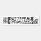 Lesen mit Dolly Autoaufkleber (Vorne)