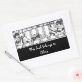 Lesen mit Dolly Buchzeichen Rechteckig Rechteckiger Aufkleber (Umschlag)