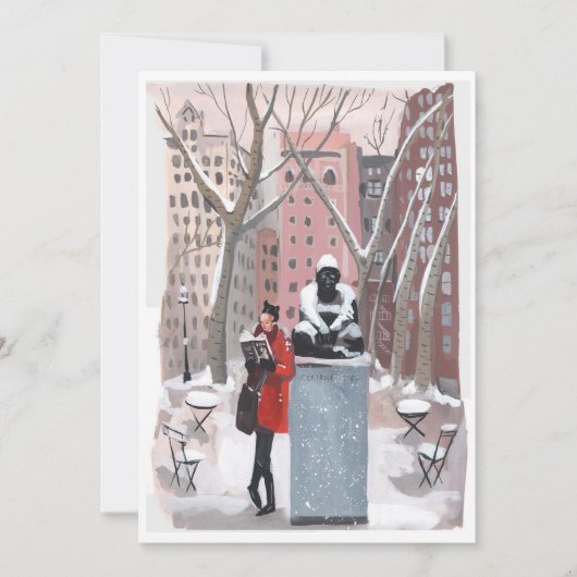 Lesen mit Gertrude | Bryant Park, NYC Einladung (Vorderseite)