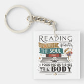 Lesen nährt Schlüsselanhänger (Vorderseite)
