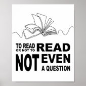 Lesen oder nicht lesen poster (Vorne)