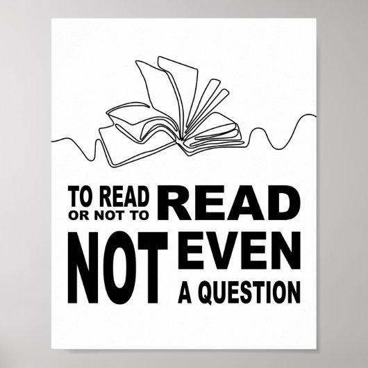 Lesen oder nicht lesen poster (Vorne)