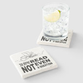 Lesen oder nicht lesen steinuntersetzer (Seitenansicht)