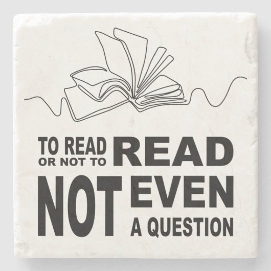 Lesen oder nicht lesen steinuntersetzer (Vorderseite)