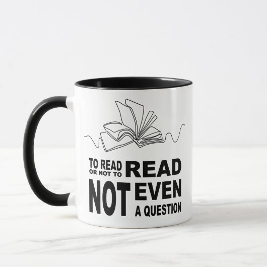 Lesen oder nicht lesen tasse (Links)