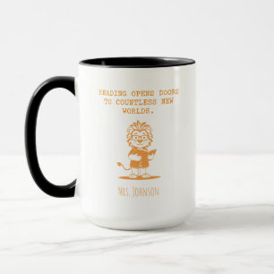 Lesen öffnet Türen zu neuen Welten Buchliebhaber Tasse