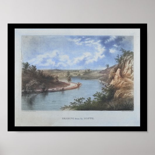 Lesen Pennsylvania Schuylkill River Print Poster (Vorne)