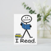 Lesen Postkarte (Stehend Vorderseite)