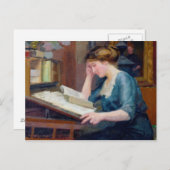 Lesen Postkarte (Vorne/Hinten)