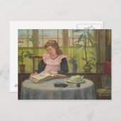 Lesen Postkarte (Vorne/Hinten)