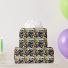 Lesen, Rechtschreibung, Rucksäcke und Lächeln Geschenkpapier