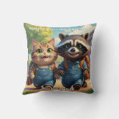 Lesen, Rechtschreibung, Rucksäcke und Lächeln Kissen (Rückseite)