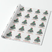 Lesen rund um den Weihnachtsbaum Geschenkpapier (Ungerollt)