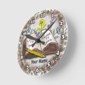 Lesen Runde Wanduhr (Winkel)