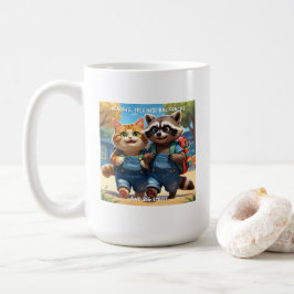 Lesen, Schreiben, Rucksäcke & Lächeln V2+Text Kaffeetasse
