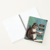 Lesen, Schreiben, Wiederholen eines Eichhörnchens  Notizblock (Innenseite)