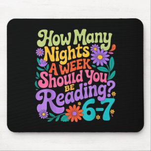 Lesen Sechs Sieben Meme Buchliebhaber 67 Lehrer 6  Mousepad
