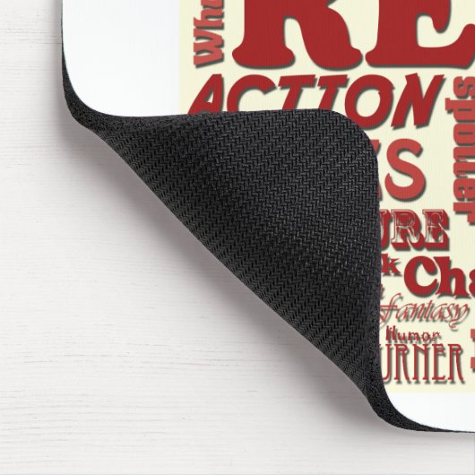 Lesen Sie alle über es rot! Mousepad (Ecke)