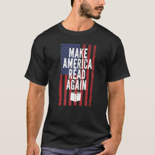 Lesen Sie Amerika noch am 4. Juli im Buch Reading T-Shirt