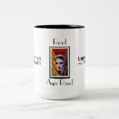 Lesen Sie Ayn Rand-Tasse Zweifarbige Tasse (Mittel)