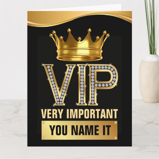 LESEN: SIE benennen es VIP Karte (Vorderseite)
