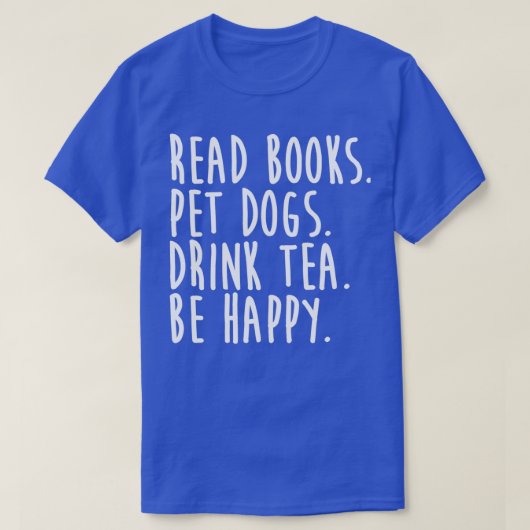 Lesen Sie Buch Haustiere Hunde trinken Tee sei glü (Design vorne)