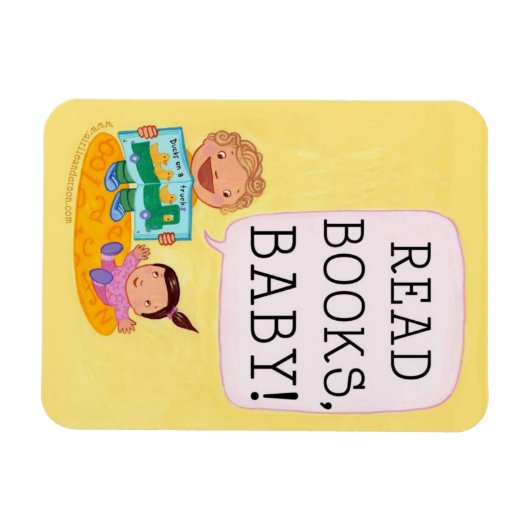 Lesen Sie Bücher, Baby! Magnet! Magnet (Horizontal)
