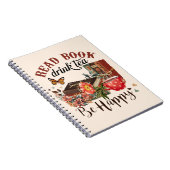 Lesen Sie Bücher, trinken Sie Tee und seien Sie gl Notizblock (Rechte Seite)