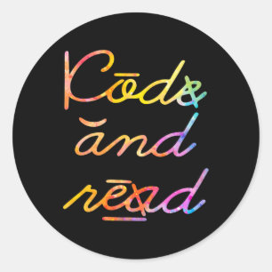 Lesen Sie das Bewusstsein für Dyslexie Runder Aufkleber