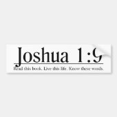 Lesen Sie das Bibel-Joshua-1:9 Autoaufkleber (Vorne)