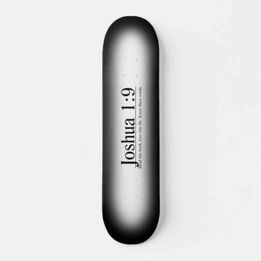 Lesen Sie das Bibel-Joshua-1:9 Skateboard (Vorne)