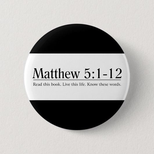 Lesen Sie das Bibel-Matthew-5:1 - 12 Button (Vorderseite)