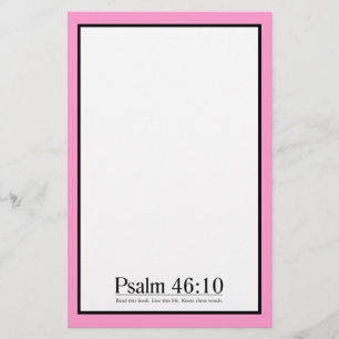 Lesen Sie das Bibel-Psalm-46:10 Briefpapier