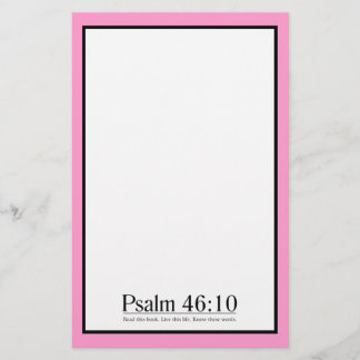 Lesen Sie das Bibel-Psalm-46:10 Briefpapier