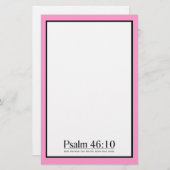 Lesen Sie das Bibel-Psalm-46:10 Briefpapier (Vorne/Hinten)