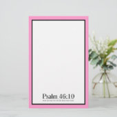 Lesen Sie das Bibel-Psalm-46:10 Briefpapier (Stehend Vorderseite)