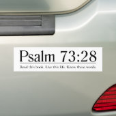 Lesen Sie das Bibel-Psalm-73:28 Autoaufkleber (Auf Auto)