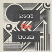 Lesen Sie den Room Retro Custom Cut Vinyl Sticker (Vorderseite)