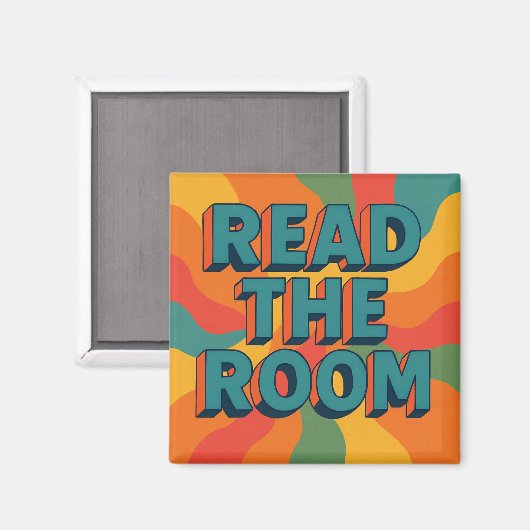 Lesen Sie den Zimmerretro Magnet (Vorderseite/Rückseite)