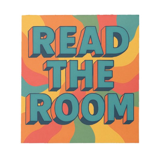 Lesen Sie den Zimmerretro Notizblock (Vorderseite)