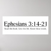 Lesen Sie die Bibel Ephesians 3:14-21 Poster (Vorne)