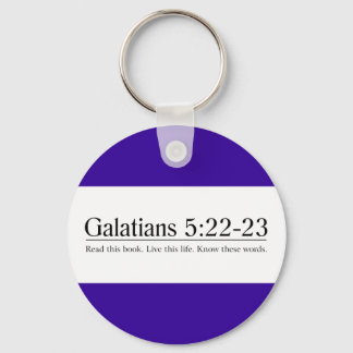 Lesen Sie die Bibel Galatians 5:22-23 Schlüsselanhänger