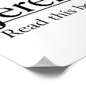 Lesen Sie die Bibel Jeremiah 29:11-13 Poster (Ecke)