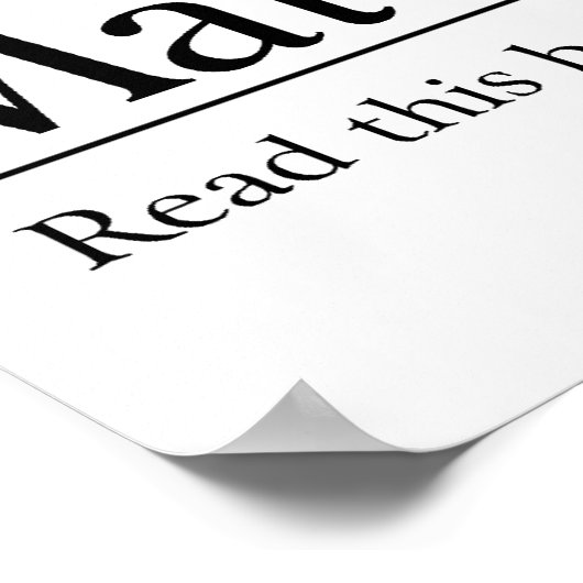 Lesen Sie die Bibel Matthew 7:24-27 Poster (Ecke)