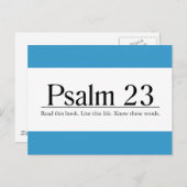 Lesen Sie die Bibel Psalm 23 Postkarte (Vorne/Hinten)