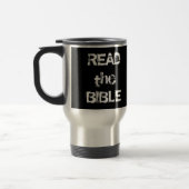 Lesen Sie die Bibel Schwarz Reisebecher (Links)