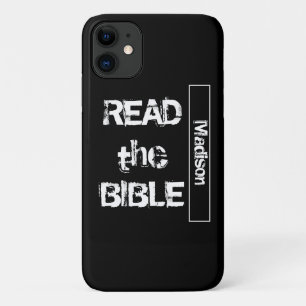 Lesen Sie die Bibel Schwarz und Weiß Case-Mate iPhone Hülle