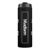 Lesen Sie die Bibel Schwarz und Weiß Thermosbecher (Vorderseite)